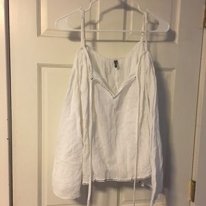 White Flowy Shirt